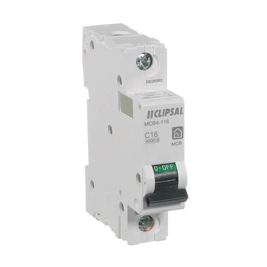 Clipsal MCB4-116 Resi Max Circuit Breaker 16A Single Pole 4.5kA
