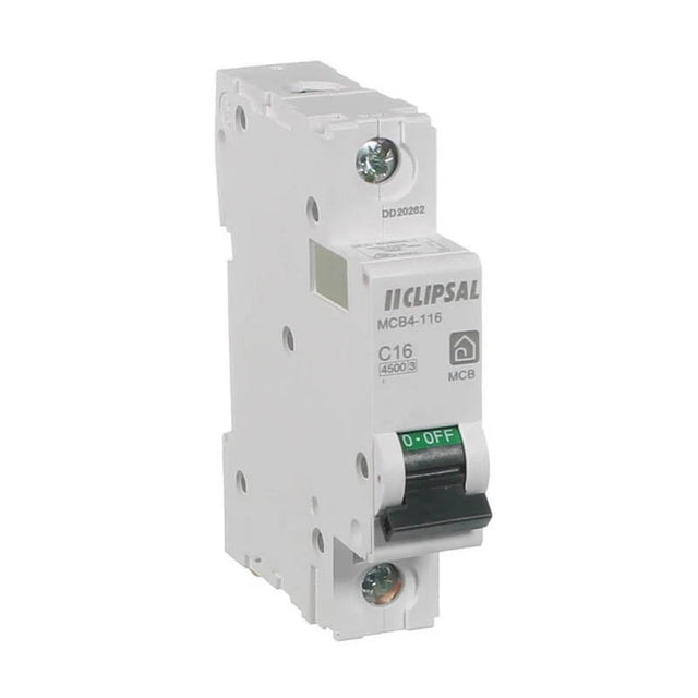 Clipsal MCB4-116 Resi Max 16A single pole 4.5kA circuit breaker