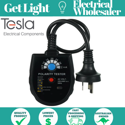 Tesla  Tesla TESRCDT | Socket Polarity Tester | 210-250V AC