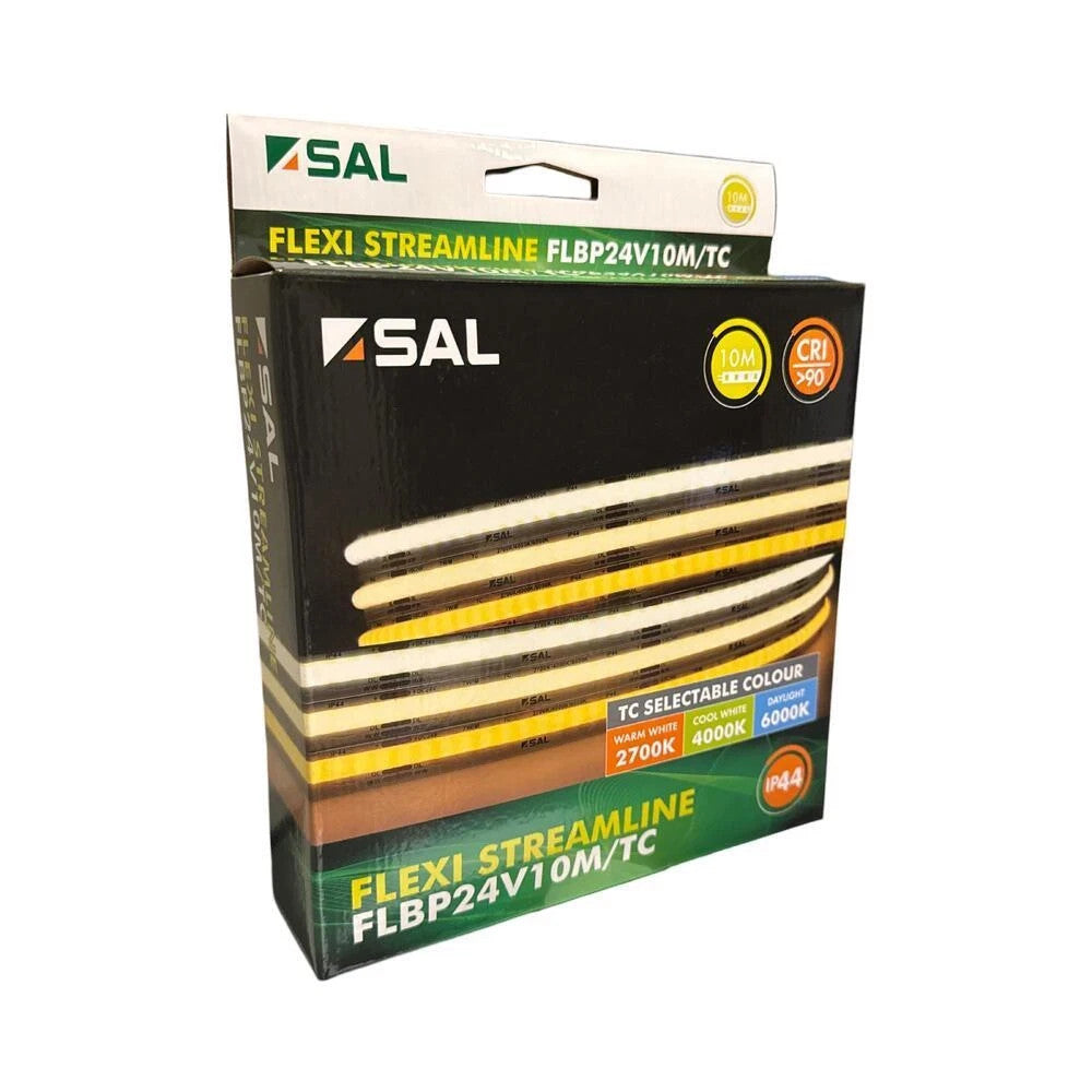 SAL Flexi Streamline 24V Tri-Colour LED Strip Kit 10mtr - FLBP24V10M/TC