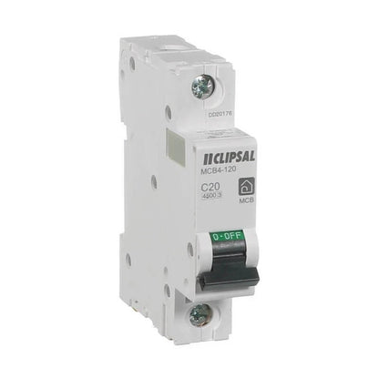 Clipsal by Schneider Electric 20amp Single Pole 4.5kA Circuit breaker MCB4-120