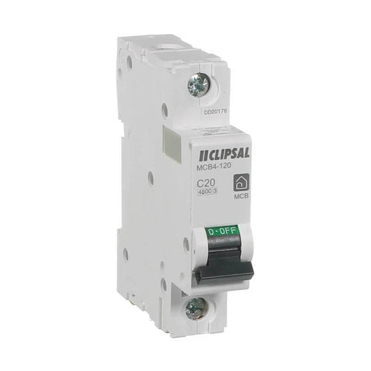 Clipsal MCB4-120 Resi Max Circuit Breaker 20A Single Pole 4.5kA