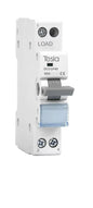 Tesla 1 pole 40A changeover transfer switch, DIN rail mount, for solar or generator