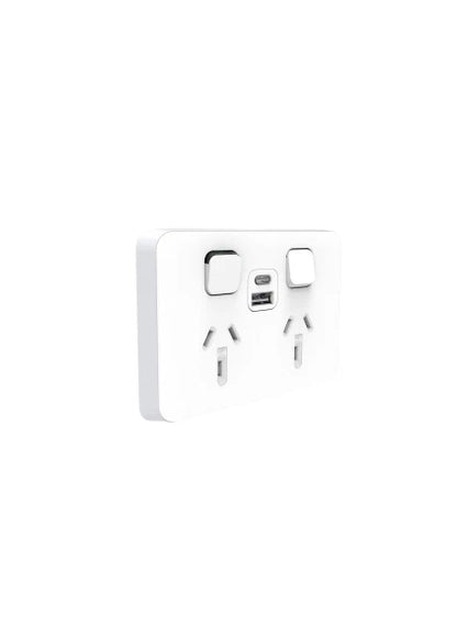 Clipsal Iconic Range - Light Switches + Power Points (GPO) + More - Vivid White