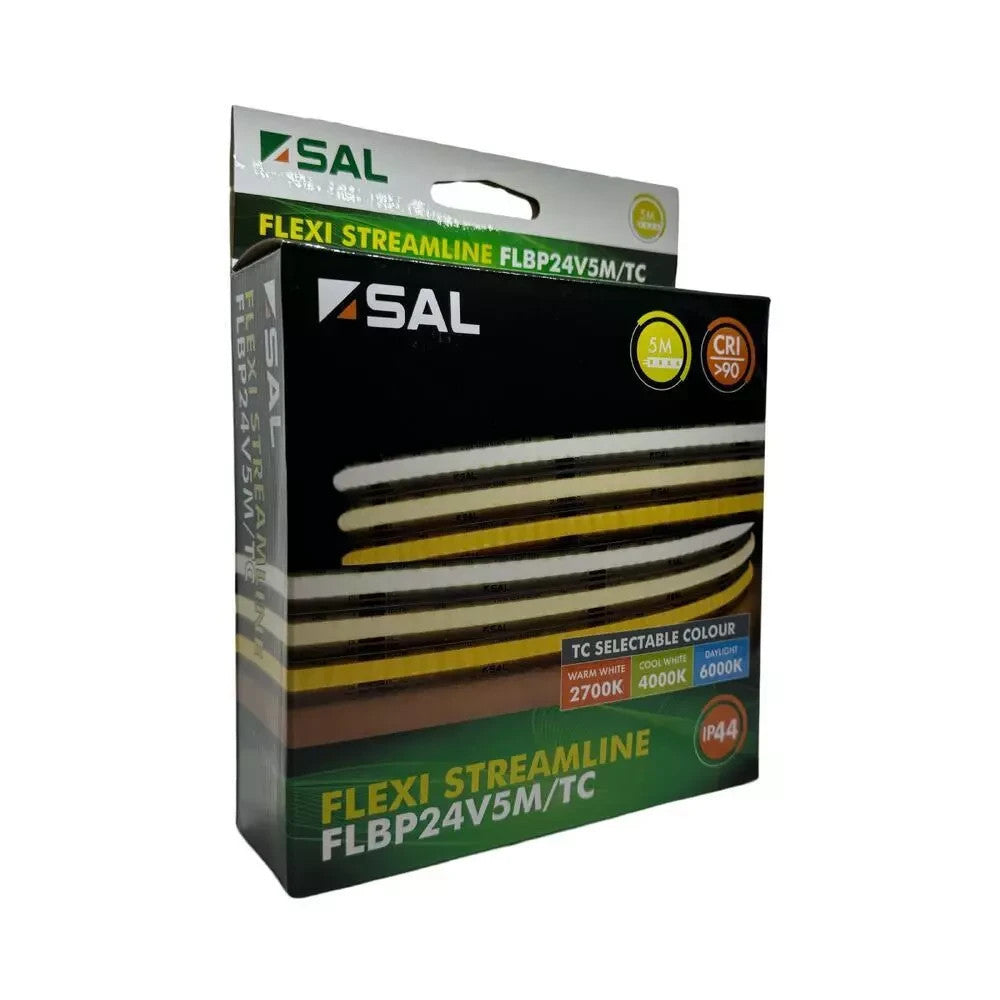 SAL Flexi Streamline 24V Tri-Colour LED Strip Kit 5mtr - FLBP24V5M/TC