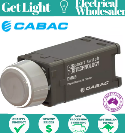 CABAC S-Click Phase Balanced LED Dimmer | Rotary Dimmer - 2 Wire  - DMME