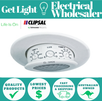 Clipsal  753CF1   Infrascan PIR Sensor -  240V AC 360° 3-Wire Gimbled Head