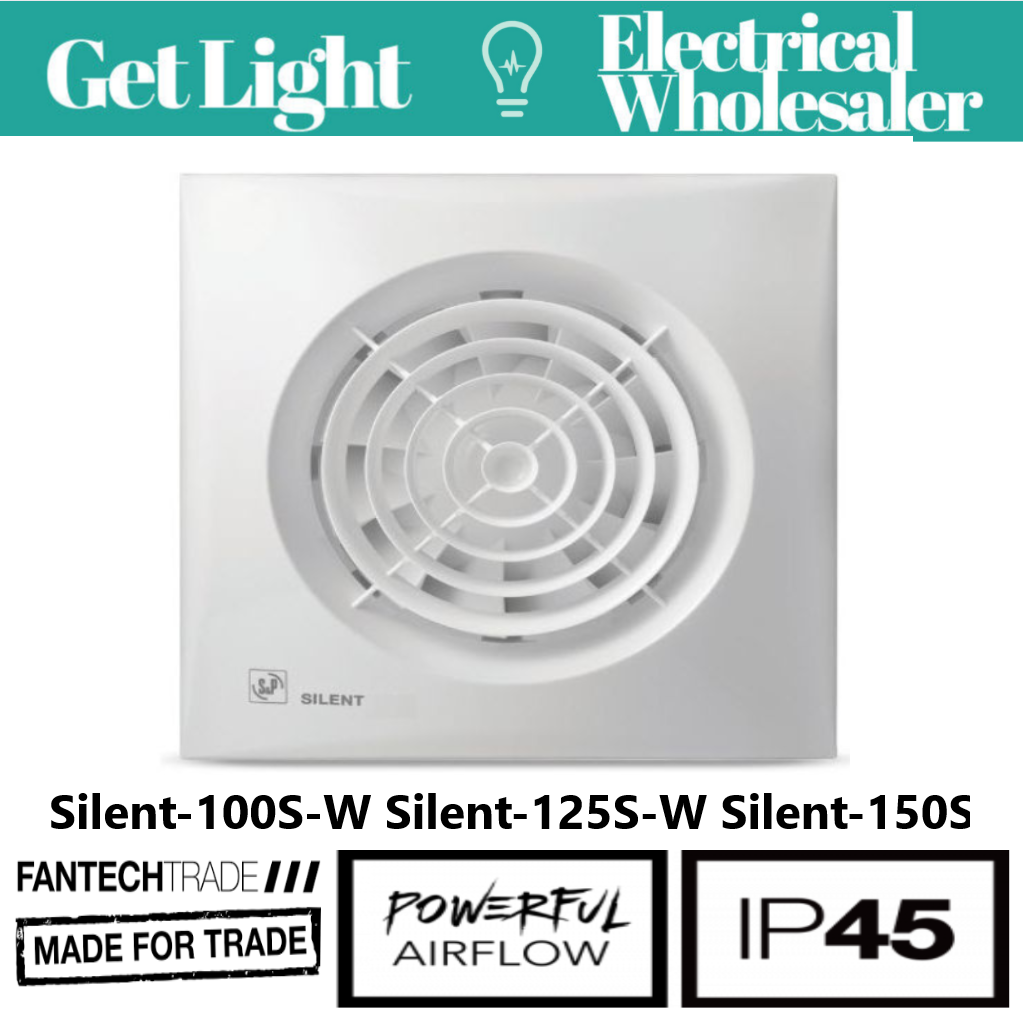 Fantech Trade Silent 100/125/150 Ultra Quiet Axial Fan