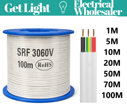 ELECTRA 6mm Twin & Earth 3 Core Electrical Cable Wire TPS CUT TO SIZE