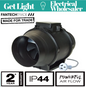 Fantech Trade Provent In-Line Fan Duct Mounted Fan RIL-125  RIL-150SW  RIL-200SW