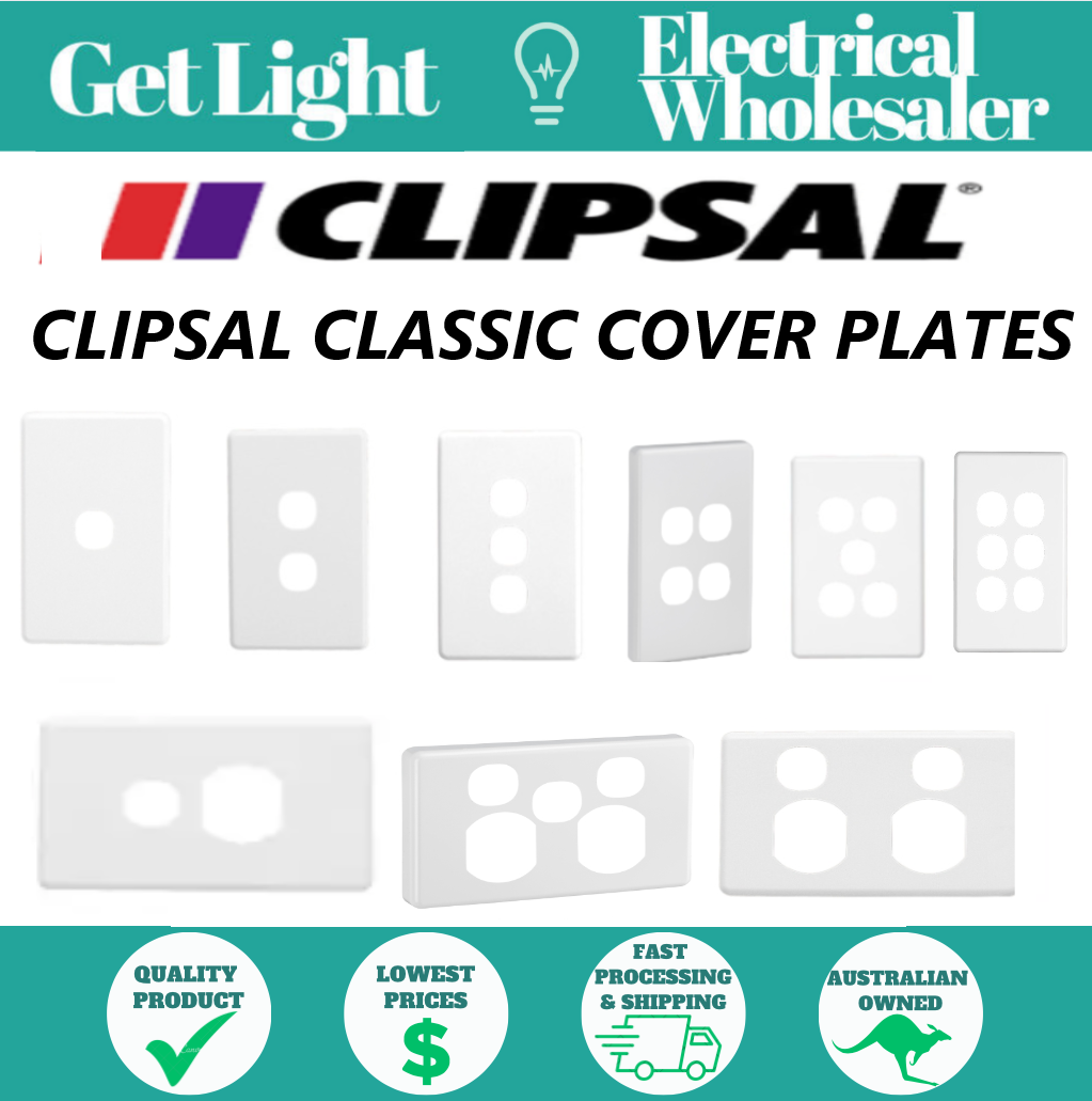 Clipsal Classic White Cover Plates Classic C2000 Series Switch Plate Covers