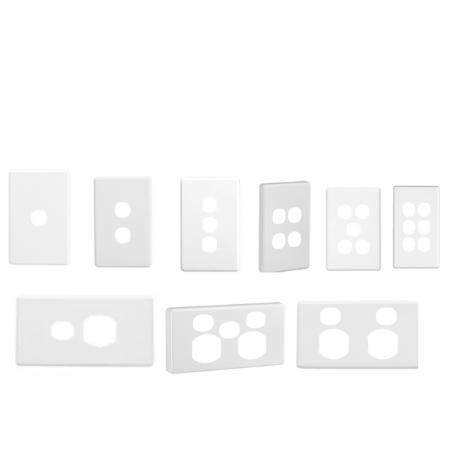 Clipsal C2031C-WE Classic C2000 switch plate cover, white