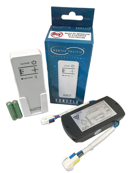 Hunter Pacific Universal Ceiling Fan Konetik Remote Control & Receiver Kit A2002