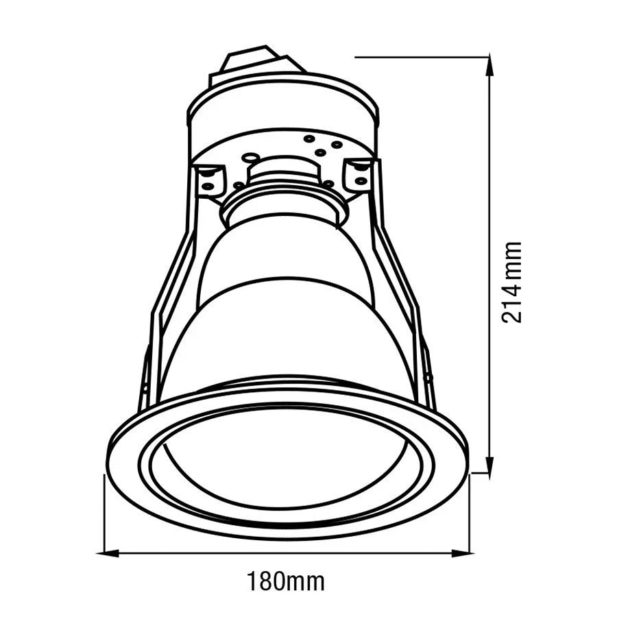 MARTEC Uno Slim Flush Single Bathroom Heater Lamp Recessed MBHU1LW