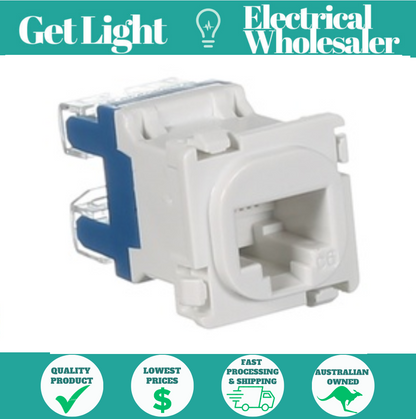 NLS 30554 | Cat 6 Mech Data RJ45 | White