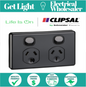 Clipsal by Schneider Electric CLIPSAL Classic C2025-BK | 10 amp Double Power Po