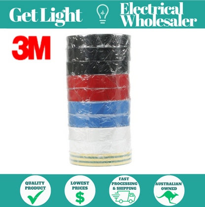 3M 160RNPKAP3 | Vinyl Electrical Insulation Tape Rainbow 18mm x 0.15mm x 20m