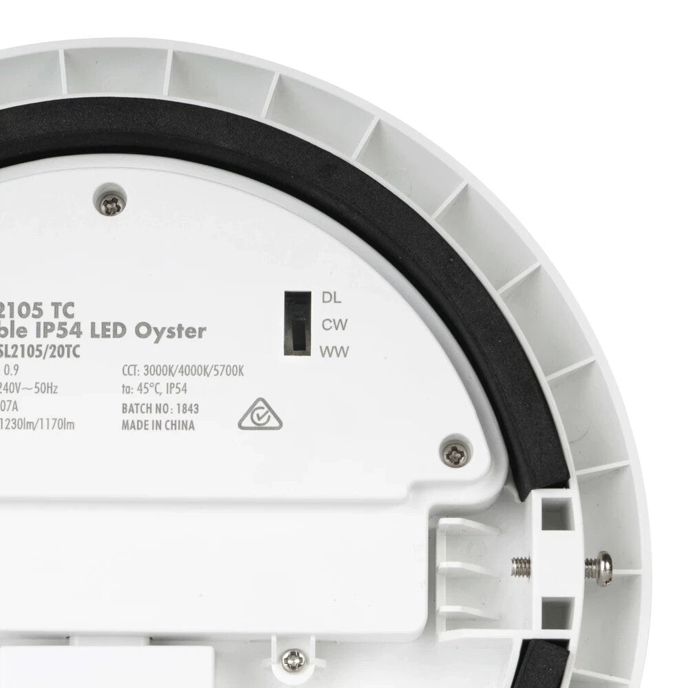 SAL National Led Oyster Disc 25W Ctc 300Mm O/D White - SL2105/30TC