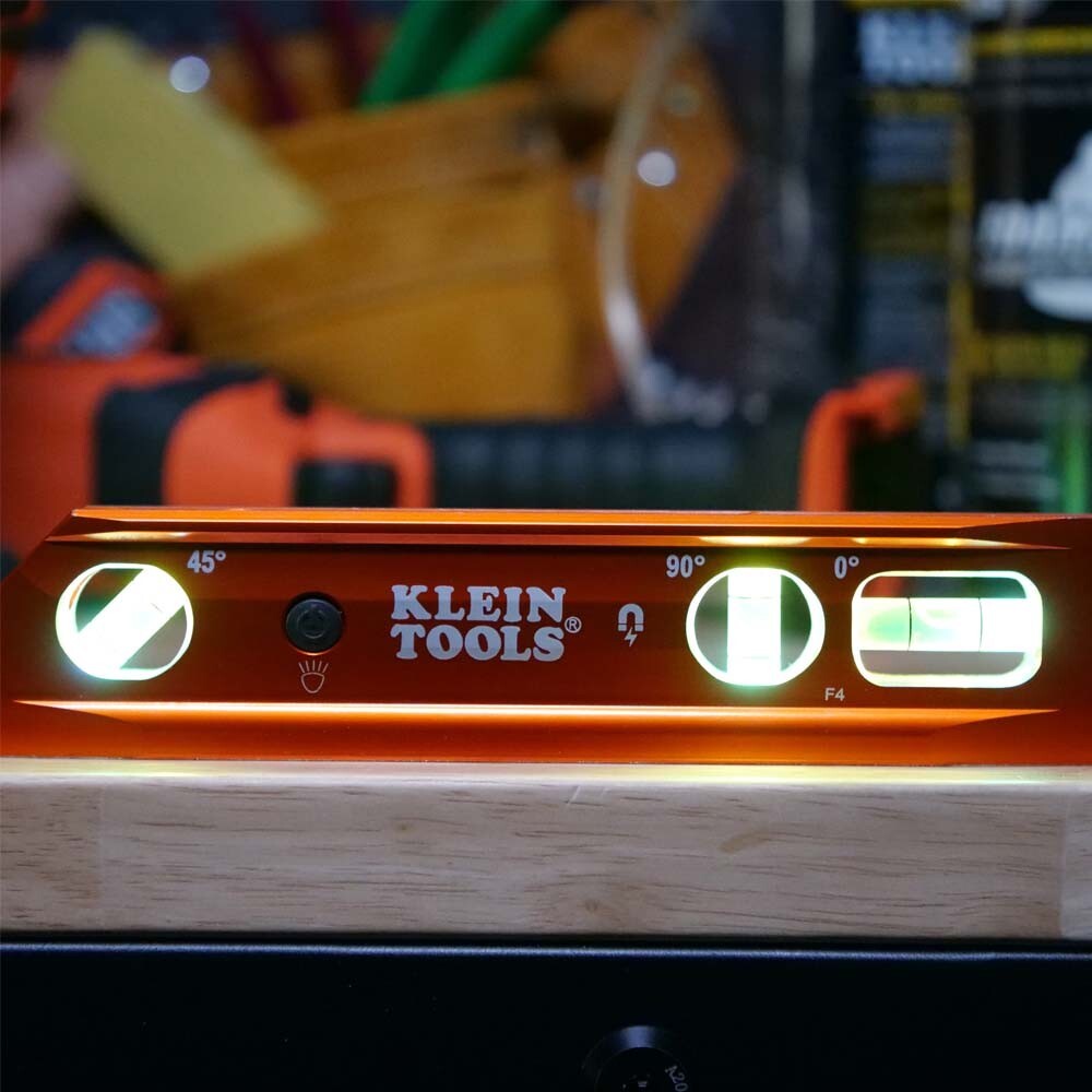 KLEIN TOOLS Aluminum Torpedo Level  High-visibility Orange 935RBLT