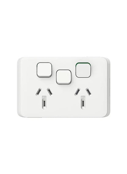 Clipsal Iconic Range - Light Switches + Power Points (GPO) + More - Vivid White
