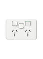 Clipsal Iconic Range - Light Switches + Power Points (GPO) + More - Vivid White