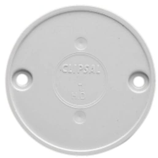 Clipsal 240L PVC Round Junction Box Lid 16-20mm Grey