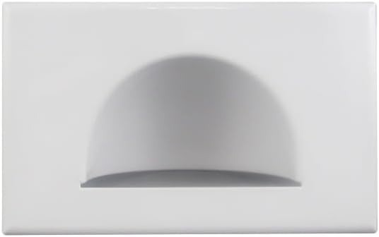 Tradesave TSBNP1/R Reverse Bull Nose Wall Plate White