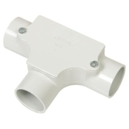 Clipsal 246/25 PVC Inspection Conduit Tee 25mm Grey