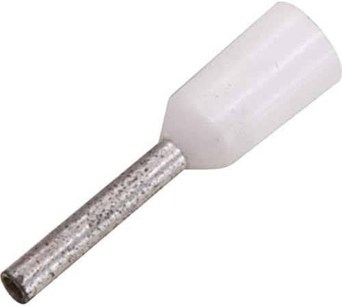 Cabac BLP050 Bootlace Pin Ferrule White 0.5mm - 100 Pack