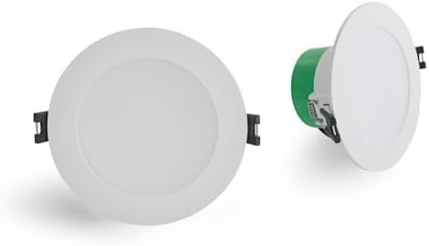 Atom Downlight 8 Watt 90mm Dimmable White AT9039/WH/F/TRI   FLUSH