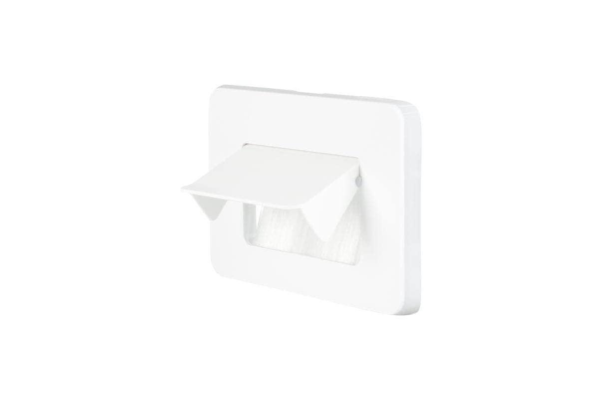 Clipsal 3040CEP-VW Iconic Cable Entry Plate Horizontal Mount Vivid White