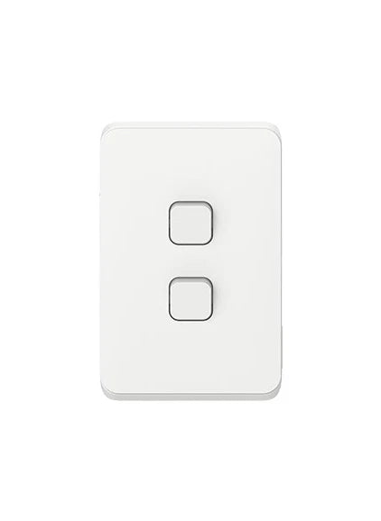 Clipsal Iconic Range - Light Switches + Power Points (GPO) + More - Vivid White