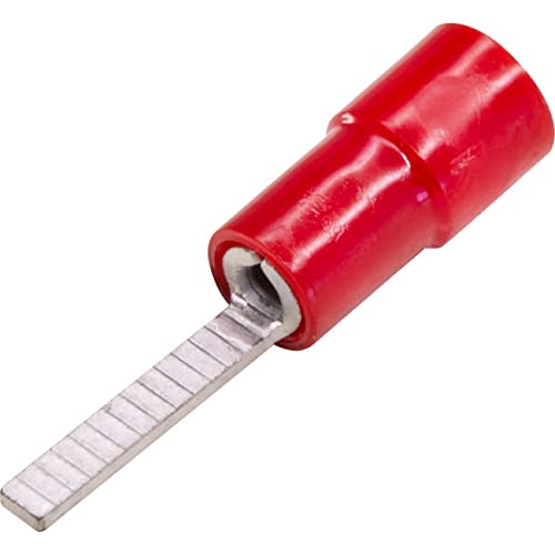 Cabac FB1.25-2 Flat Blade Connector Red 0.5-1mm - 100 Pack