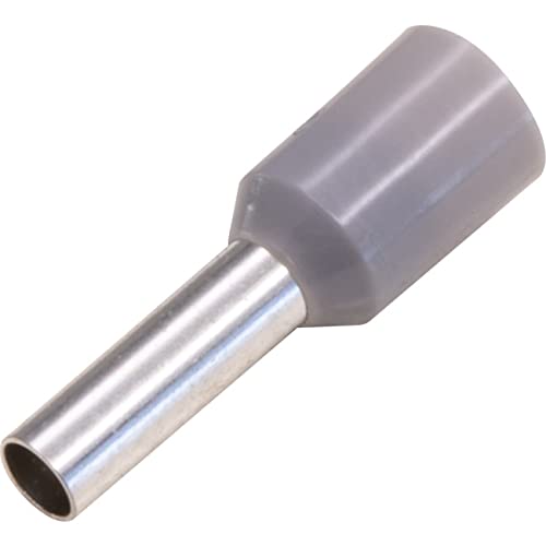 Cabac BLP250 Boot Lace Pin Ferrule Grey 2.5mm - 100 Pack