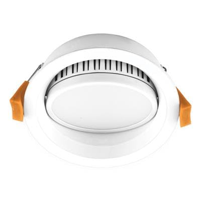 Domus 20430 DECO-13 Tilt LED Downlight 13W Dimmable Tri-Colour IP44 White