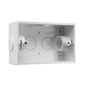 Clipsal 238/25 PVC Rectangular Mounting Box 25mm End Entries White Electric