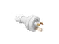 Clipsal 439S15HD-TR Heavy Duty Flexible Straight Plug Top 15A 250V Transparent