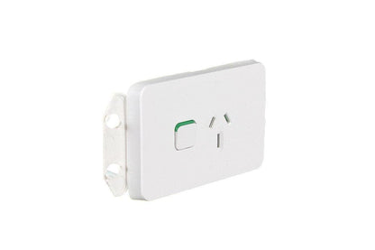 Clipsal 3015/15VW Iconic Single Switch Socket Outlet 15A Vivid White