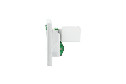 Clipsal 3025USB2-VW Iconic Twin Switched Socket with Dual USB Charger 10A Vivid White