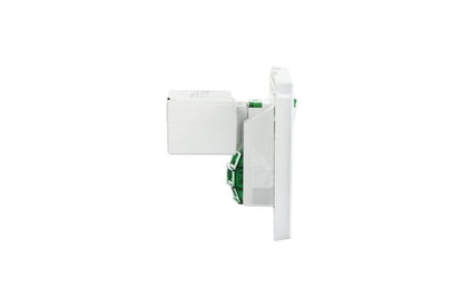Clipsal 3025USB2-VW Iconic Twin Switched Socket with Dual USB Charger 10A Vivid White