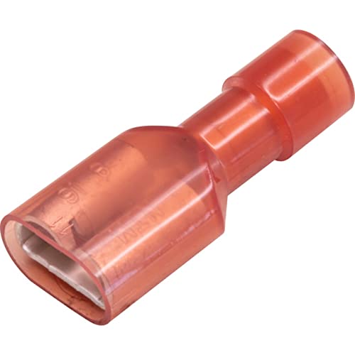 Cabac FIQC1.25-6.4D Female Insulated Quick Connect Terminal Red 6.4mm 0.5-1.6mm - 50 Pack