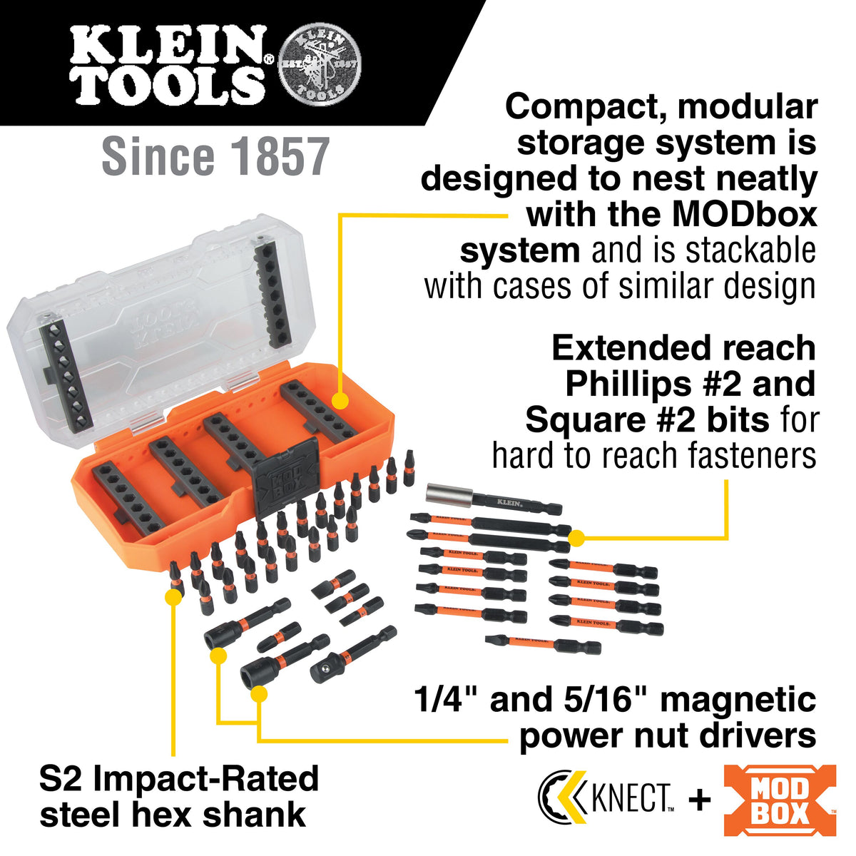 Klein 33801 ProFlex torsion zone bits