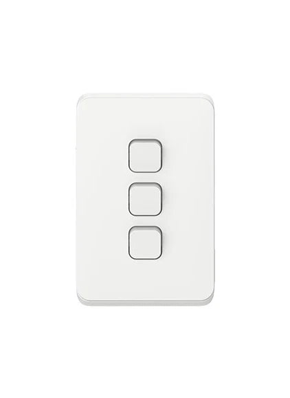 Clipsal Iconic Range - Light Switches + Power Points (GPO) + More - Vivid White