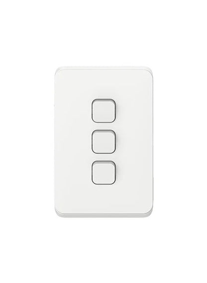 Clipsal Iconic Range - Light Switches + Power Points (GPO) + More - Vivid White