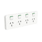 Clipsal 3015/4-VW Iconic Quad Switched Socket Outlet 10A 250V Vivid White