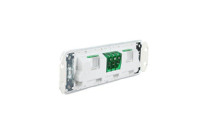 Clipsal 3015/4XXUA-VW Iconic Quad Socket with 2 Extra Switch Positions Less Mechanism 10A Vivid White