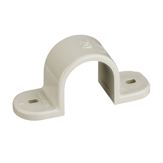 Clipsal 261/20 PVC Conduit Screwed Lock Ring Saddle 20mm Grey