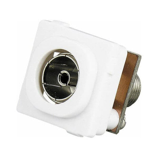 Clipsal 30FFPFMS-WE 30 Series F-Type TV Antenna Socket Mechanism 75 Ohm White