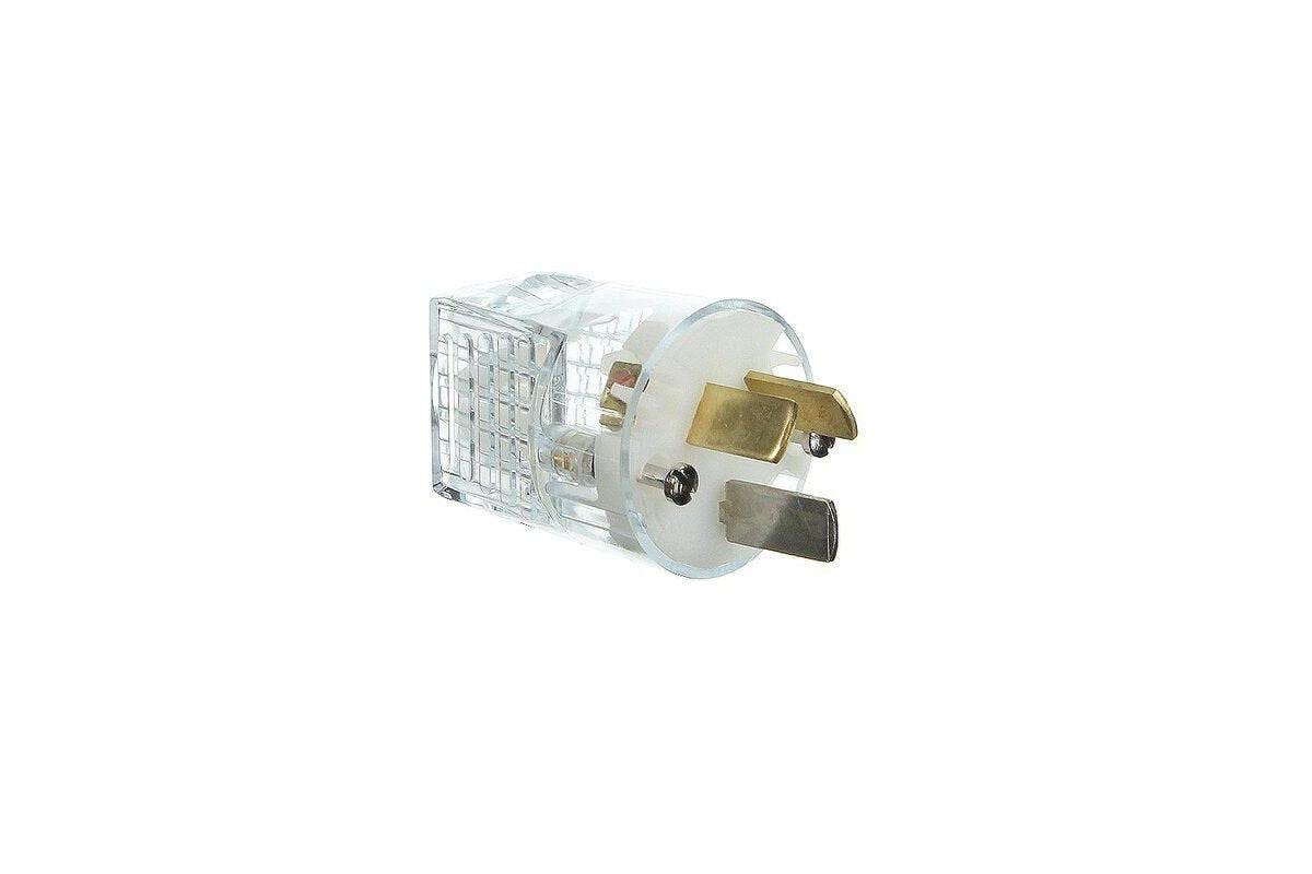 Clipsal 1439/20 3 Pin Plug Top 20A 250V Transparent