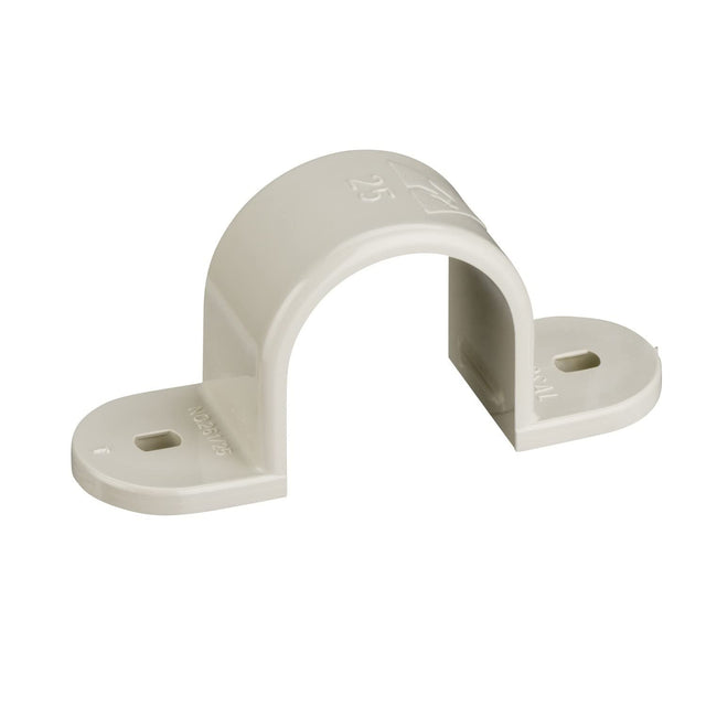 Clipsal 261/25 PVC conduit screwed lock ring saddle 25mm, grey